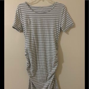 Stripes maternity dress